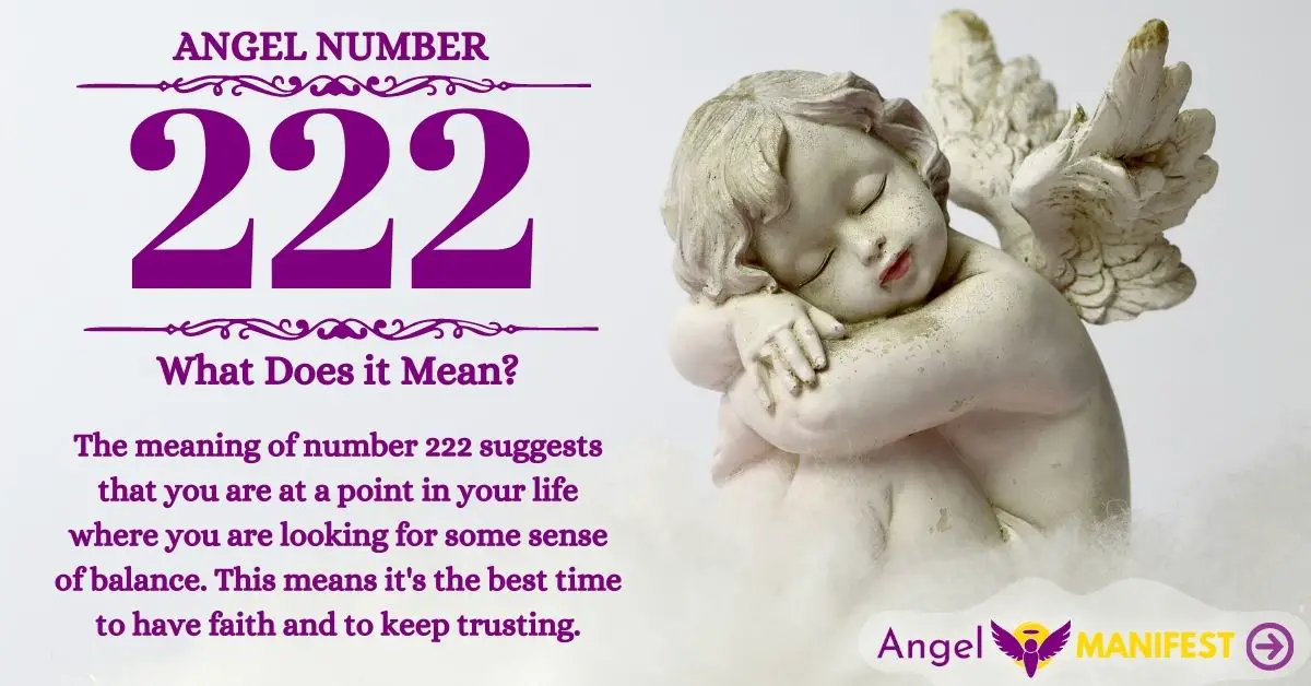 Angel Number Meaning 222 