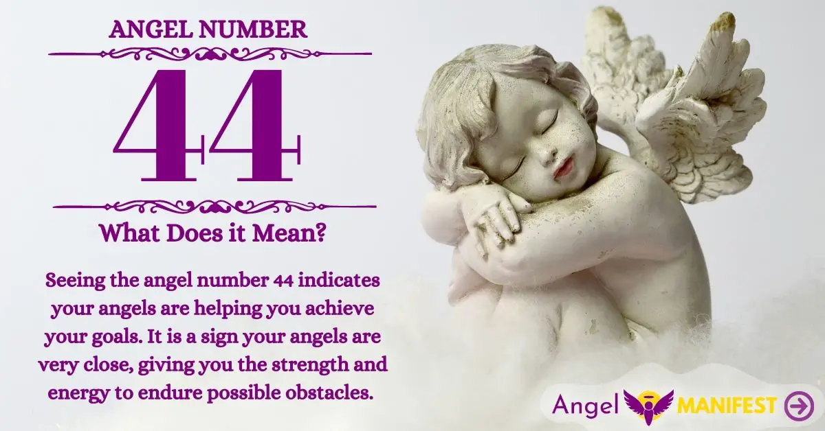 What does the number 44 represent spiritually?