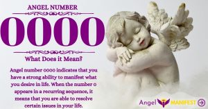 Numerology number 0000