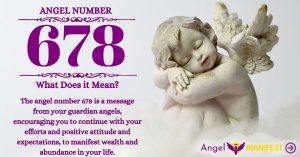 Numerology number 678
