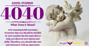 Numerology number 4040