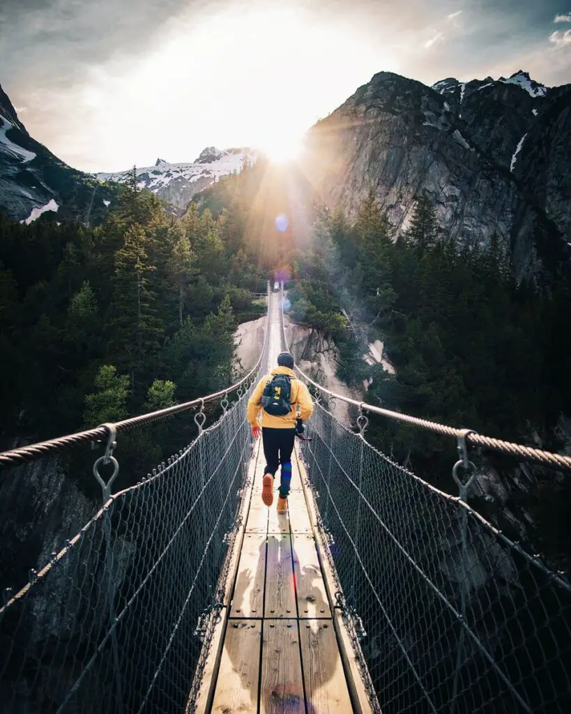running man on bridge adventure dream meaning