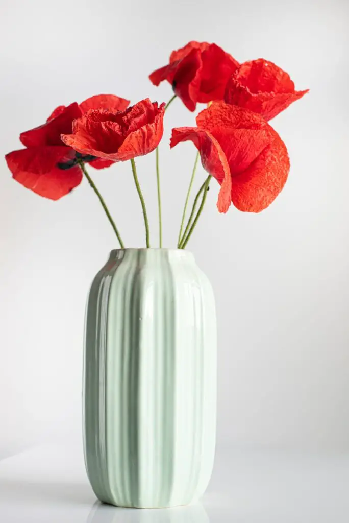 red flower vase dream